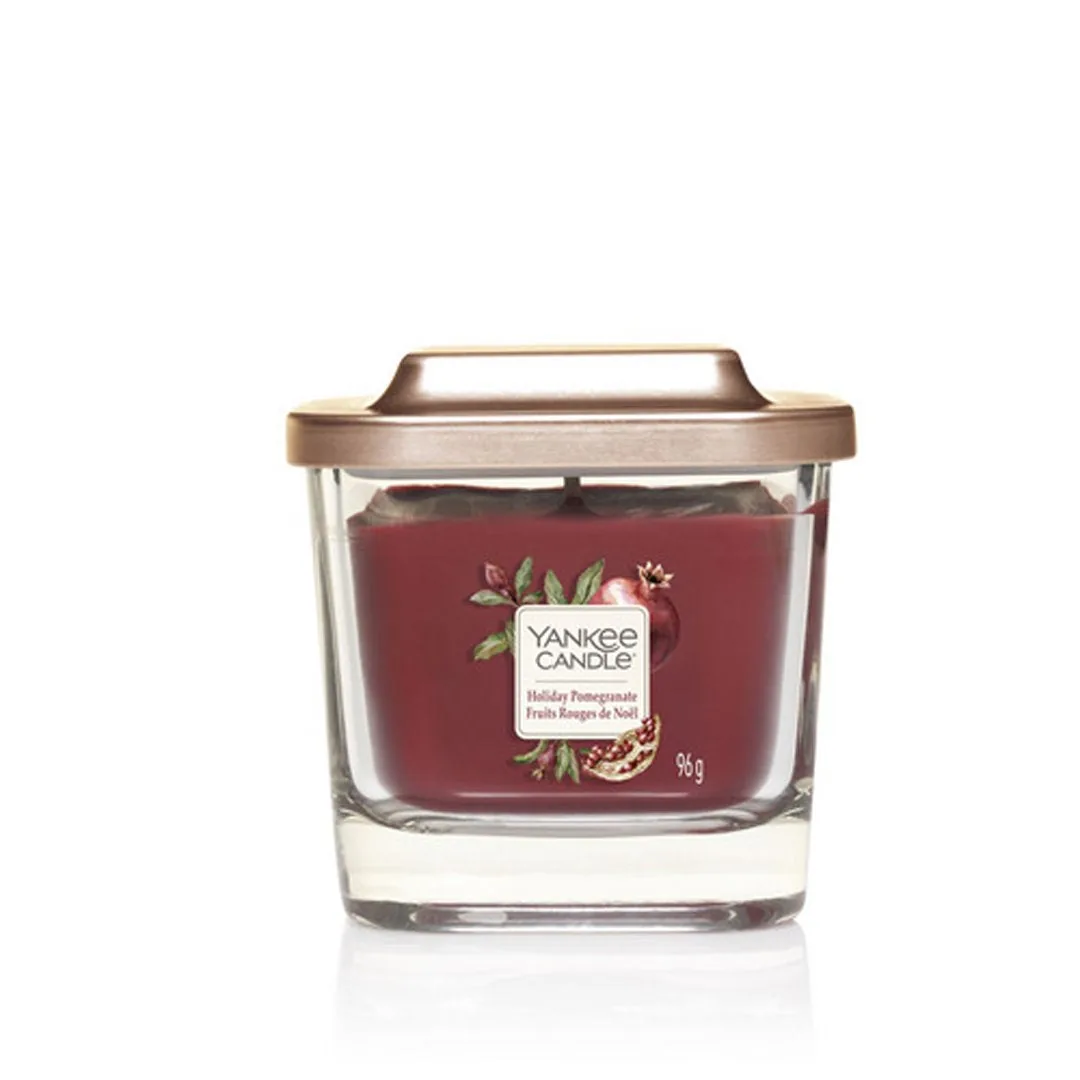 YANKEE CANDLE CANDELA UNO STOPPINO HOLIDAY POMEGRANATE