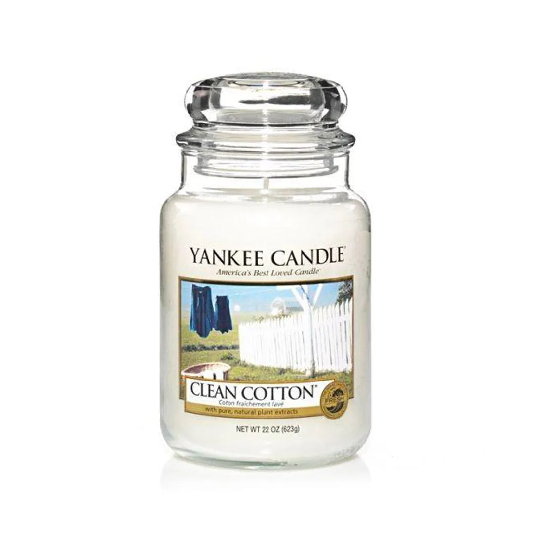 YANKEE CANDLE GIARA CLASSICA GRANDE CLEAN COTTON